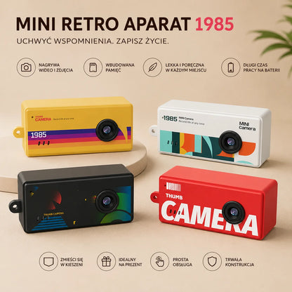 Mini Aparat Cyfrowy Brelok RETRO z Ekranem LCD – Twój Vintage Vibe w Kieszeni