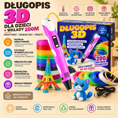 Magiczny Długopis 3D dla Dzieci