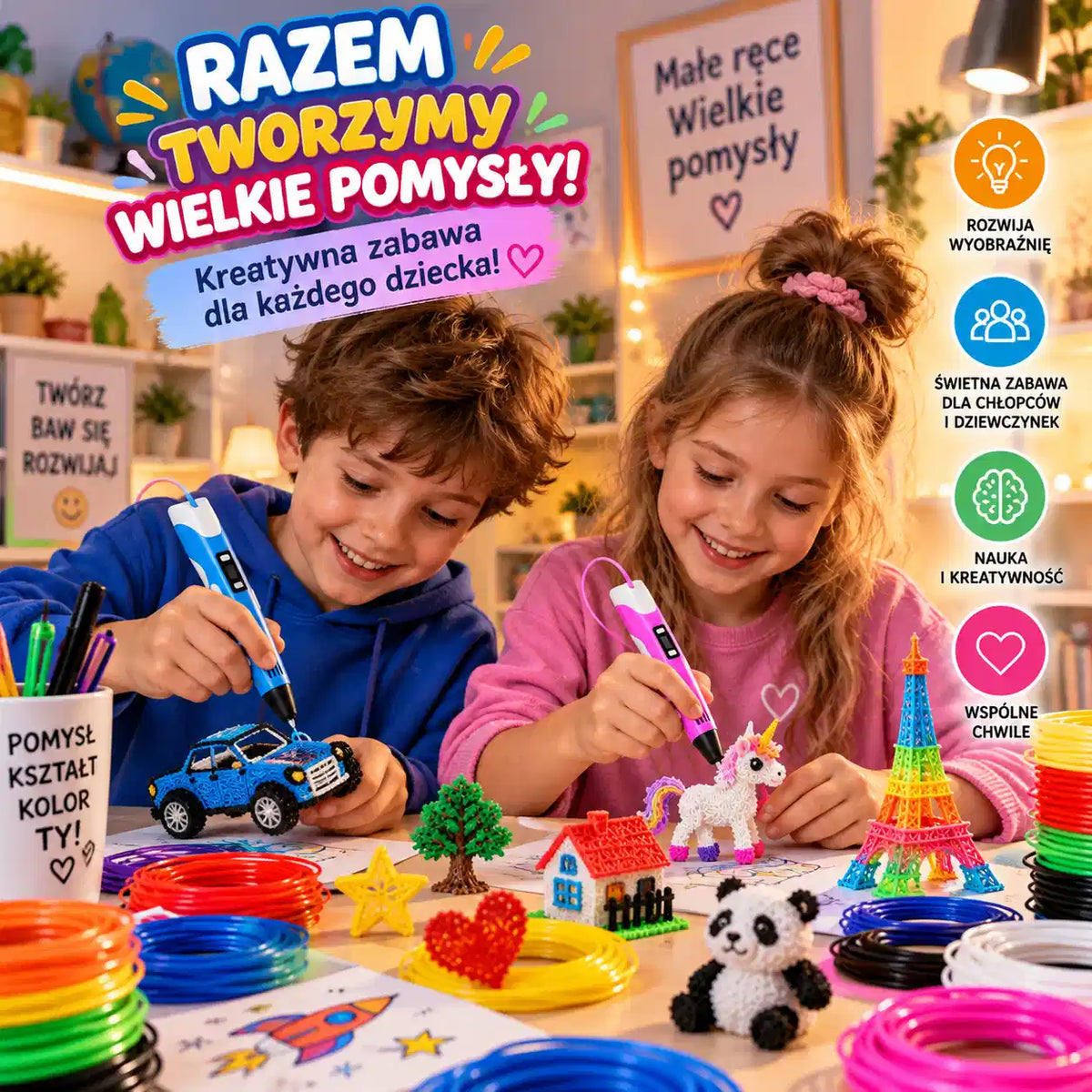 Magiczny Długopis 3D dla Dzieci
