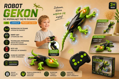 RoboGekon - Niesamowita Zabawka Wspinająca się po Ścianach! 🦎