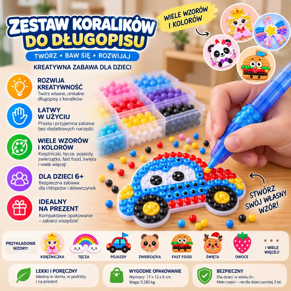 Pykolki - Zestaw Koralików do Długopisu