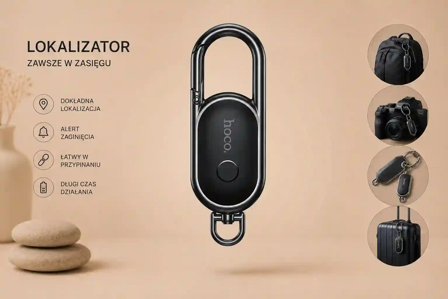 Mini Lokalizator GPS – do kluczy, plecaka, bagażu i auta