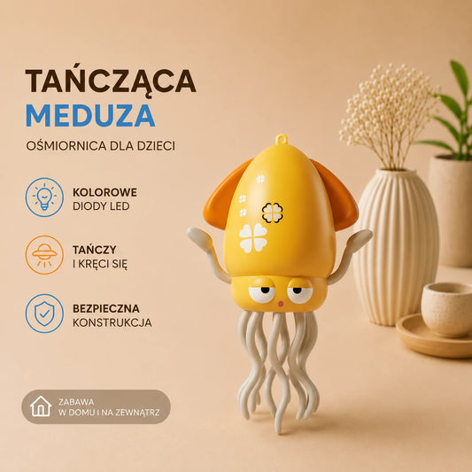 Interaktywna Tańcząca Ośmiornica – Uciekająca Zabawka z Muzyką i Światłem