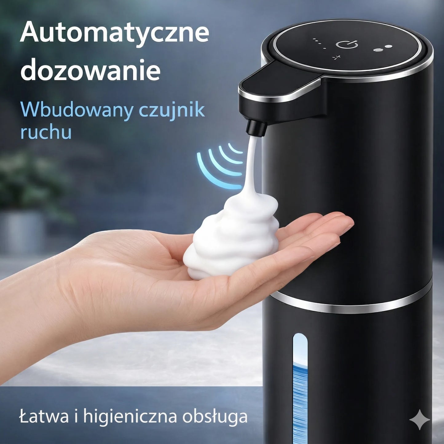 Zestaw Higieny Rąk: Bezdotykowy Dozownik + Mydło 300ml w Komplecie
