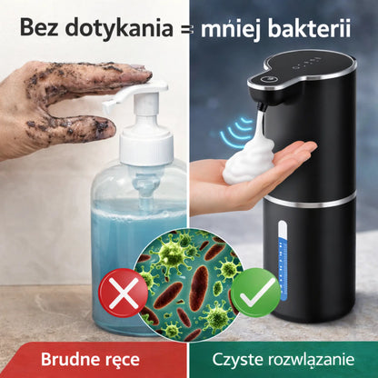 Zestaw Higieny Rąk: Bezdotykowy Dozownik + Mydło 300ml w Komplecie