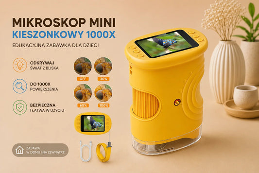 Cyfrowy Mikroskop Edukacyjny dla Dzieci z Oświetleniem LED