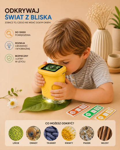 Cyfrowy Mikroskop Edukacyjny dla Dzieci z Oświetleniem LED