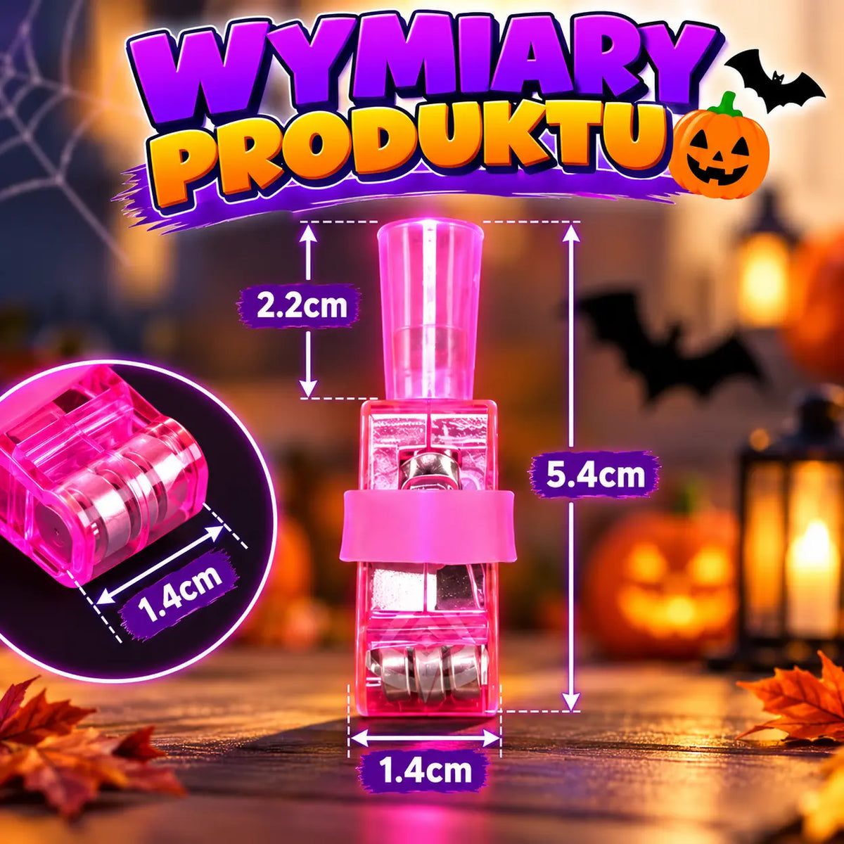 Magiczne Pierścienie LED na Halloween – Zestaw 4 sztuk! 🎃👻