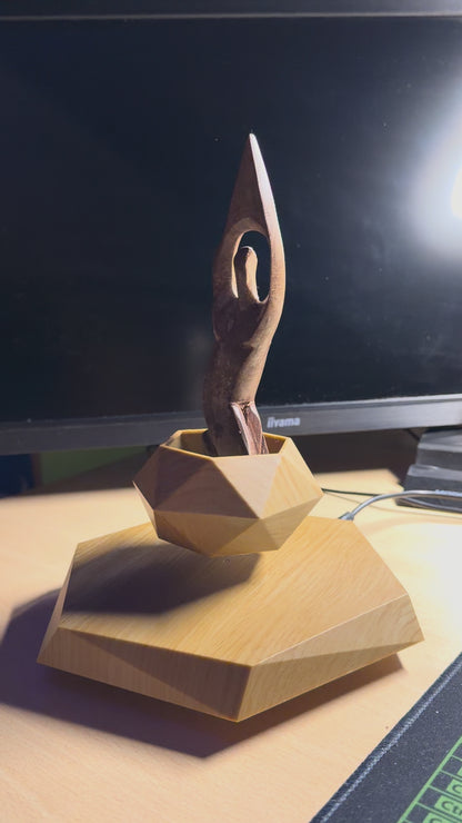 Lewitująca Doniczka Magnetyczna – Magia Natury w Twoim Domu (Obrót 360°)