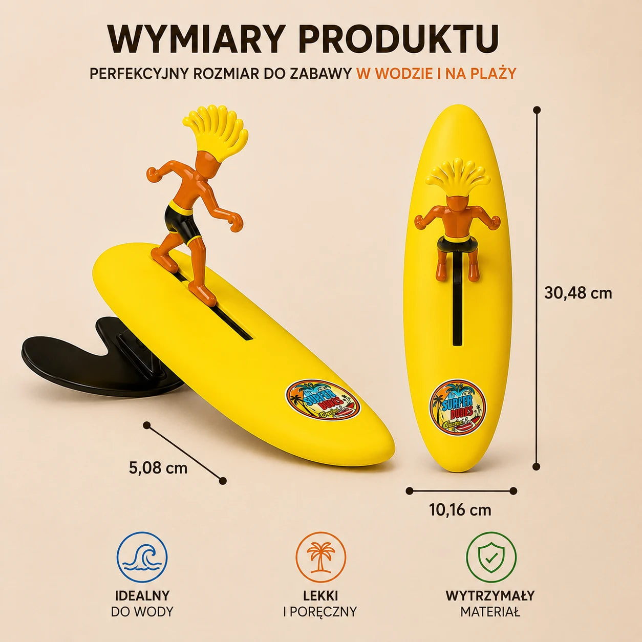 Pływający Mini Surfer na Fale – Pierwszy na Świecie Wodny Bumerang!