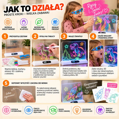 Świetlna Tablica LED – Kreatywna zabawa bez ekranów!