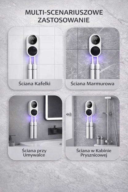 Sterylizator UV do Szczoteczek – Zabija 99,9% Bakterii + Automatyczne Suszenie